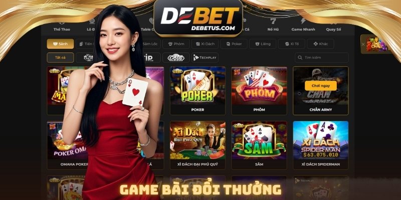 Sảnh game bài trực tuyến hấp dẫn với những ván đấu đỉnh